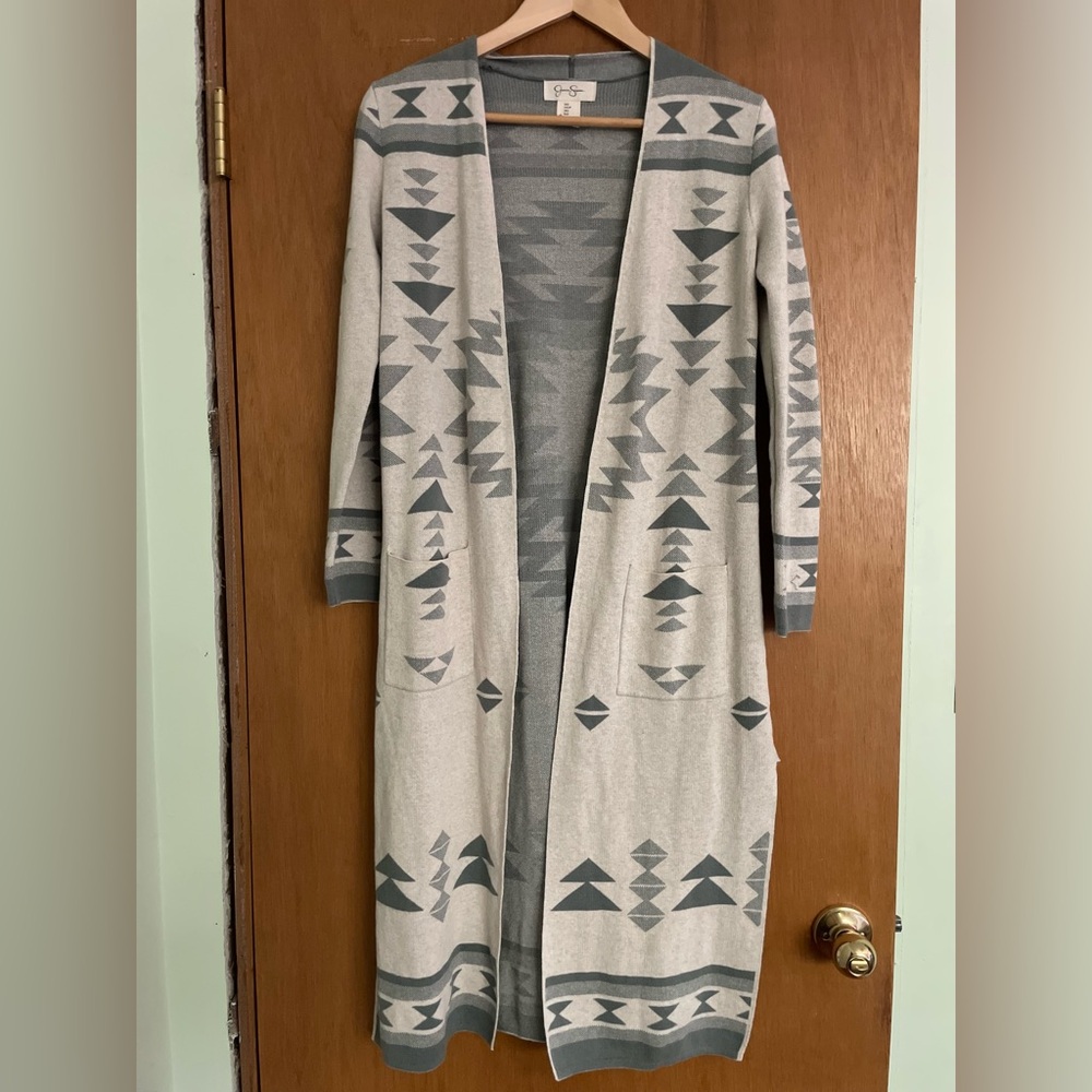 Jessica Simpson Geometric Cardigan Sweater